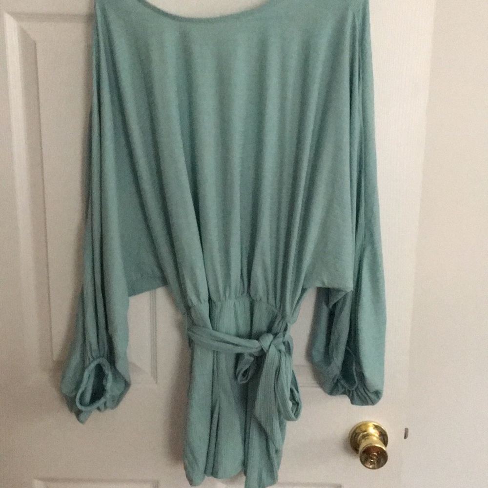 Open back wrap romper